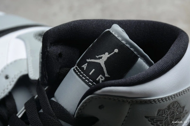 Chep Onekick Jordan 1 Grey Smoke Mid 554724-092 AIR Light 0718
